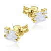 Appealing Designed With CZ Stone Silver Ear Stud STS-5510
